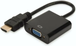 DIGITUS adaptér HDMI na VGA s audio 3,5 mm, 1080p