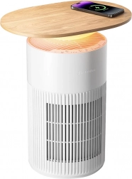 Čistička vzduchu se stolem a nabíječkou SwitchBot