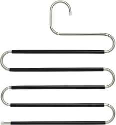 Protiskluzový věšák na kalhoty ve tvaru S, 5 úrovní