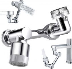 Otočný perlátor na baterii 1080° chrom