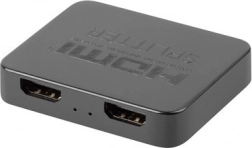 HDMI splitter 1×2 4K s USB‑C napájením – černý
