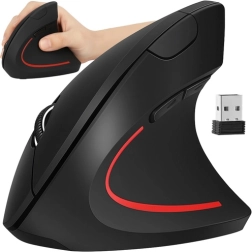 Bezdrátová vertikální ergonomická myš IZOXIS 2.4 GHz USB