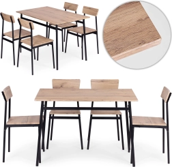 Jídelní set stůl a 4 židle modernhome malmo
