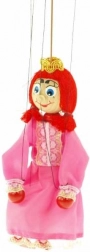 Dřevěná loutka princezna