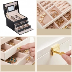 Vícepatrová šperkovnice – černá