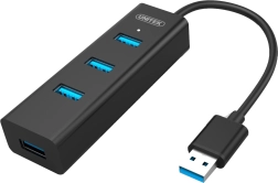 Hub 4x USB 3.0 s podporou BC1.2, černý