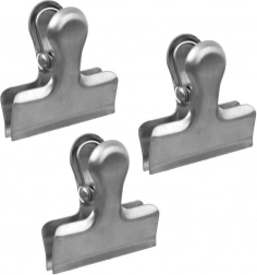 Klipy na sáčky na koření, nerez, 3 ks