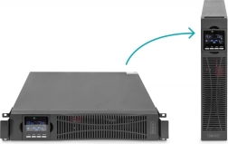 UPS online do racku 19" s LCD, 1000 VA / 1000 W, 8x C13, USB, RS232, RJ45