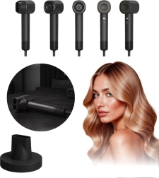 Multifunkční fén na vlasy 5v1 s ionizací, černý