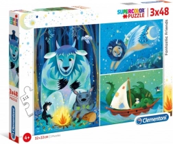 Clementoni puzzle Fantastičtí přátelé 3×48 dílků