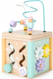 Dřevěná vzdělávací kostka Ecotoys