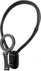 Magnetický držák na krk POV PULUZ pro akční kamery a telefony (černý)