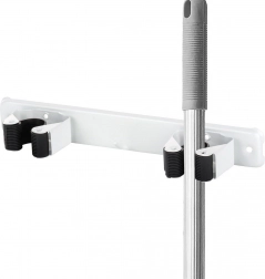 Nástěnný dvojitý držák na mop, koště a nářadí