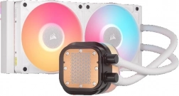 vodní chlazení cpu corsair icue link titan 240 rx lcd, 240 mm, bílé