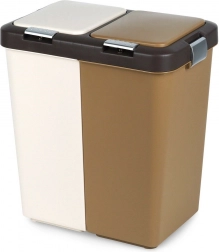 Plastový třídicí koš na odpad 2×20 l