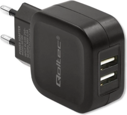 Síťová nabíječka Qoltec 17W 2xUSB