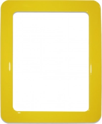 Magnetický samolepicí rám 19,0 × 23,8 cm – žlutý