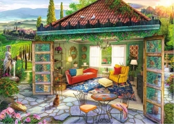 Ravensburger puzzle Tuscan Oasis 1000 dílků