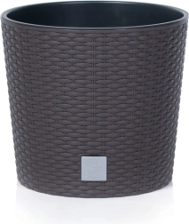 Květináč Rato Round s vložkou 40 cm umbra