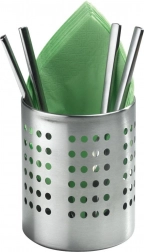 Nerezový odkapávač a stojan na kuchyňské náčiní, stříbrný