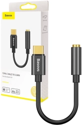 Baseus USB‑C na 3,5mm audio adaptér – černý