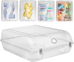 Uzavíratelný průhledný box na boty 37 × 29 × 13 cm