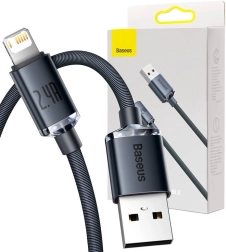 Kabel Baseus USB na Lightning 2,4 A 2 m černý