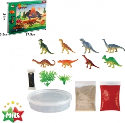 Scéna 3D dinosauři DIY MILE