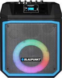 Přenosný party reproduktor BLAUPUNKT MB06.2 s Bluetooth, FM, USB/SD, karaoke a LED