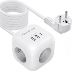 Kostka napájecí prodlužovací 6v1 s podsvíceným vypínačem