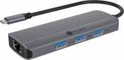 Stolní dokovací stanice 6v1 s HDMI, USB, PD a LAN