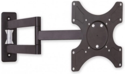 Nástěnný držák pro LCD/LED 19–37" s dvojitým ramenem, 25 kg, černý
