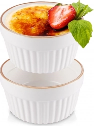 Porcelánové zapékací mističky 9 cm, 170 ml, bílá, 2 ks
