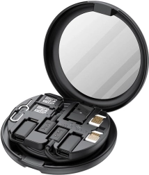 Bezdrátová nabíječka Budi 12v1 15 W s organizérem a adaptéry