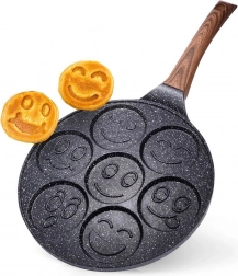 Granitová pánev na vejce se 7 otvory BLACK & WOOD 26 cm