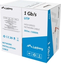 Lan kabel utp cca 305 m červený