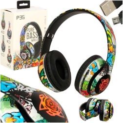 Bezdrátová náhlavní sluchátka s Bluetooth a RGB podsvícením