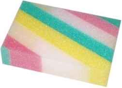 Koupelová houba Duha 14 × 9 × 3,5 cm