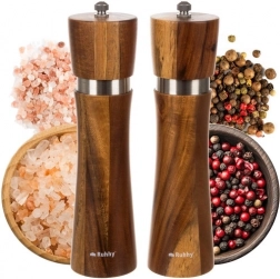 Ruhhy Dřevěné mlýnky na sůl a pepř – sada 2 kusů