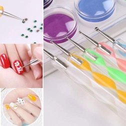 Sada 5 oboustranných sond pro zdobení nehtů