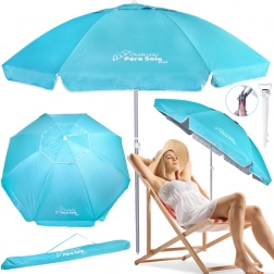 Zahradní a plážový slunečník CHALKIDIKI Para Sole Sun UPF 50+, 240 cm, nastavitelný – Chalkidiki