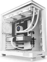 počítačová skříň NZXT H6 Flow bílá s bočním oknem