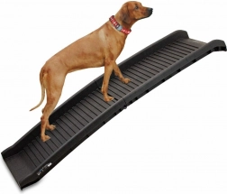 Skládací nájezd pro psa do auta, lehký, protiskluzový, do 80 kg Bituxx