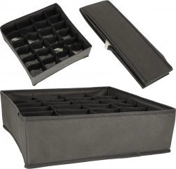 Textilní organizér do zásuvky na prádlo, ponožky a doplňky – 24 přihrádek