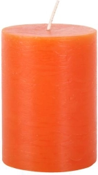 Rustikální svíčka Provence oranžová 10 cm