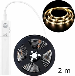 LED pásek se senzorem pohybu 2 m, studená bílá 5000K