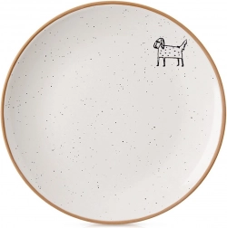 Keramický dezertní talíř béžový 20 cm