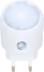 Noční LED světlo do zásuvky s čidlem soumraku, bílé