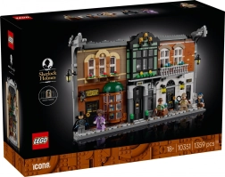 Lego Icons Sherlock Holmes: knižní výklenek (book nook)