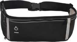 Reflexní běžecká ledvinka s nastavitelným pásem a kapsou na láhev